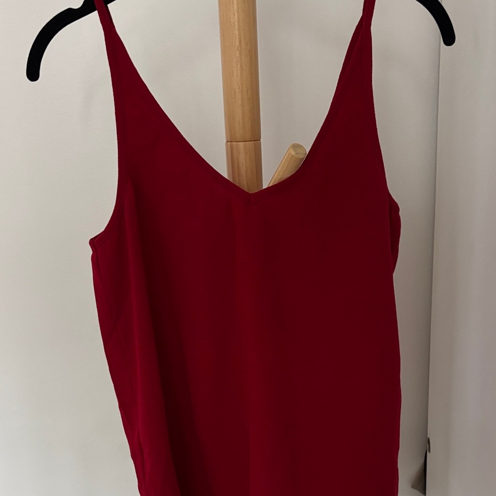 American Apparel Red Tank Top